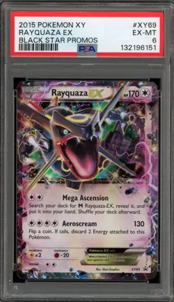 Pokemon Rayquaza EX Black Star Holo Promo XY69 PSA 6 - Image 1