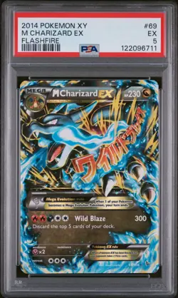 2014 Pokemon Flashfire M Charizard Ex #69 XY EX PSA 5 - Image 1
