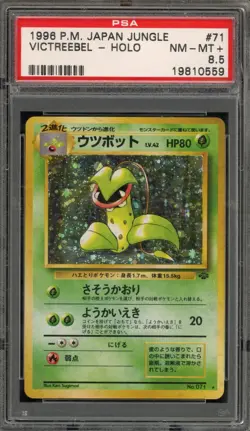 Pokemon Victreebel Jungle Japanese Holo Rare #071 PSA 8.5 - Image 1