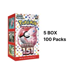 Pokemon Korean 151 Booster Box (5 Boxes, 100 Packs) Scarlet & Violet. US Seller! - Image 2