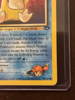 Pokemon TCG Misty's Psyduck Gym Challenge 90/132 Common Basic 60 HP 1st Ed Regu… - Image 3