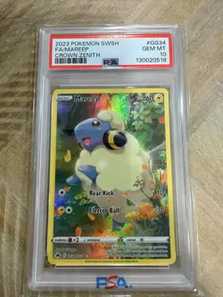 2023 Pokemon Crown Zenith Mareep GG34 Galarian Gallery PSA 10 GEM MINT - Image 1