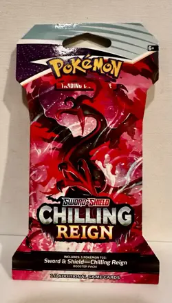 TCG Pokemon Sword & Shield Chilling Reign Sleeved Booster Pack - Image 1