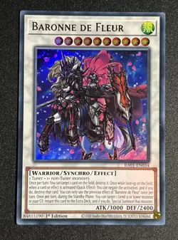 Yu Gi Oh Eng 1st Ultra Rare Ra01-en034 Baronne De Fleur Baron of Flowers Sunchro - Image 1