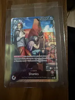 Sealed One Piece Shanks OP09-001 Promotion Leader Foil PSA Magazine Promo - Image 1