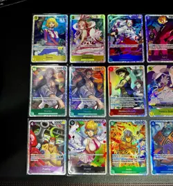 One Piece TCG English SR 15 Card Lot Sanji Luffy Shanks - Image 2