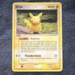 Ditto 63/113 Delta Species Pikachu Pokemon Card TCG LP - Image 1
