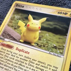 Ditto 63/113 Delta Species Pikachu Pokemon Card TCG LP - Image 2