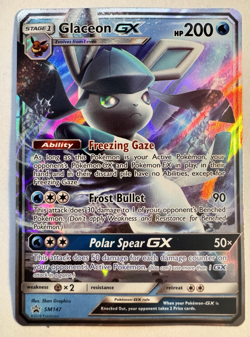 Pokemon Card TCG - Glaceon GX SM147 Sun & Moon Black Star Promo NM/M - Image 1