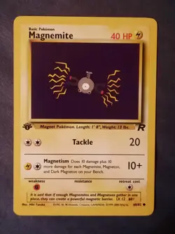 Pokemon Card TCG Magnemite Team Rocket 60/82 Common 40HP 1st Edition Regular - Image 1