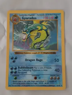 Gyarados 1999 Pokemon Unlimited Base Set Holo Card #06/102 - Image 1