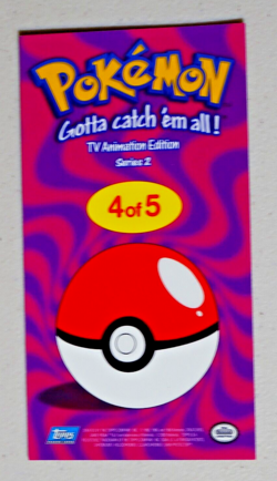 Flying Pikachu Jumbo Card Topps 4 of 5 Pokemon TV Animation Edition Series 2 NM - Image 2