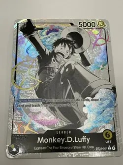 One Piece Card Game CCG TCG Monkey.D.Luffy ST29-001 Alt Art Leader Egghead READ! - Image 1