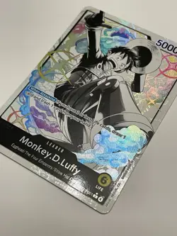 One Piece Card Game CCG TCG Monkey.D.Luffy ST29-001 Alt Art Leader Egghead READ! - Image 3