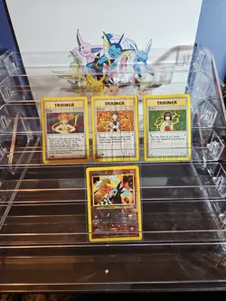 Pokemon Lot Trainer 1st Edition Misty & Brock DAMAGED 4 Cards - Image 1