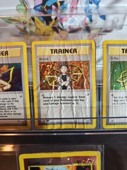 Pokemon Lot Trainer 1st Edition Misty & Brock DAMAGED 4 Cards - Image 3