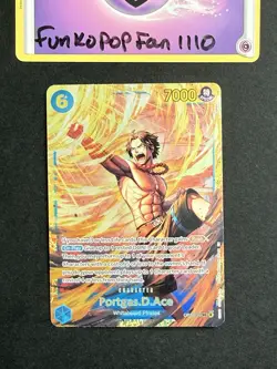 Portgas.D.Ace Secret Rare Foil OP13-119 SR Carrying On His Will One Piece Card - Image 1