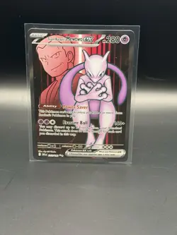 Pokemon Team Rocket's Mewtwo EX 213/182 Ultra Rare Holo Destined Rivals Card - Image 1