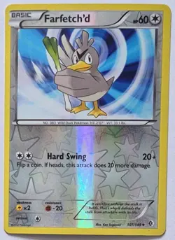 Farfetch'd Pokemon Boundaries Crossed 107/149 Reverse Holo Pokemon TCG Card - Image 1
