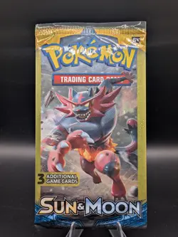 Pokemon Sun and Moon Base Incineroar Art Mini Booster 1 Pack 3 Cards - Image 1