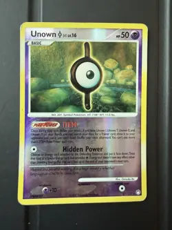 Unown [I] 37/123 Reverse Holo Rare Mysterious Treasures Pokemon Card - Image 1