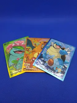 Kanto Big 3 Evolution Line ver 2 FULL SET Individual Card Sleeves Pokemon Japan - Image 2