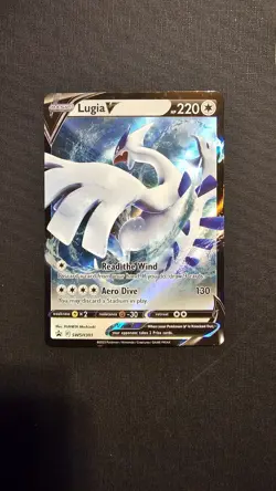 Pokemon Sword & Shield Lugia v SWSH301 Promo Holo Card Near Mint Condition - Image 1
