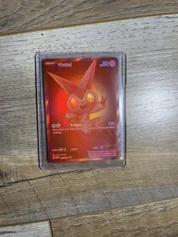 Pokemon TCG Victini Card White Flare Holo, Sv: 172/086(Small misprint)(top left) - Image 1