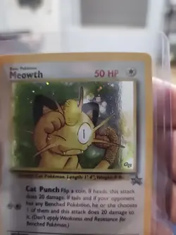 Pokemon - Meowth Black Star Promo - Holo Rare Card #10 - WOTC 1999-2000 - Image 3