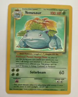 Pokemon Venusaur Base Set 15/102 Holo Card 1999 Length 6’7” LV. 67 100HP - Image 2