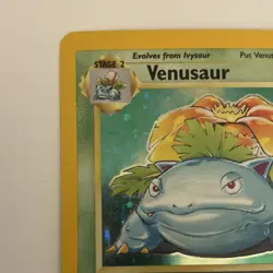 Pokemon Venusaur Base Set 15/102 Holo Card 1999 Length 6’7” LV. 67 100HP - Image 4