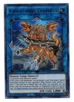 Yu-Gi-Oh Card: Knightmare Cerberus MP19-EN026 Ultra Rare 1st Edition! NM - Image 1