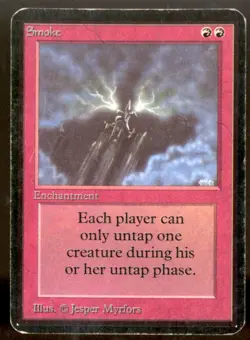Magic MTG Alpha Smoke LIGHTLY PLAYED LP - Image 1