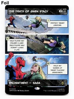 The Death of Gwen Stacy (Borderless) - FOIL - [Marvel's Spider-Man] MTG NM/M 💀 - Image 1