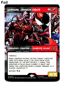 Carnage, Crimson Chaos (Borderless) - FOIL - [Marvel's Spider-Man] MTG 💀🔥 - Image 1