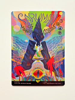 Saruman of Many Colors – Borderless Poster Foil – Lord of the Rings MTG – NM - Image 1
