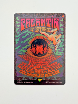 Palantir of Orthanc – Borderless Poster Foil – Lord of the Rings MTG – NM - Image 1