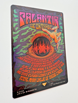 Palantir of Orthanc – Borderless Poster Foil – Lord of the Rings MTG – NM - Image 4