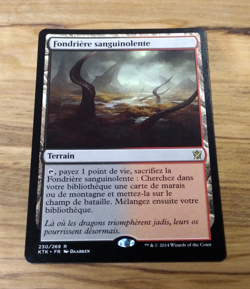 Bloodstained Mire FRENCH FR Fondriere Sanguinolente Khans Tarkir 230/269 LP - Image 1