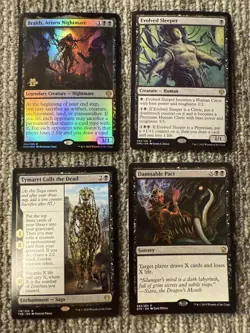 4x MTG Lot Braids Arisen Nightmare Foil Evolved Sleeper Tymaret Damnable Pact - Image 1