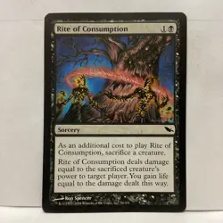 MTG Rite of Consumption Magic: The Gathering Shadowmoor Common #76 - Image 1