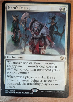 MTG Norn's Decree, Commander: Phyrexia All will be One NM - Image 1