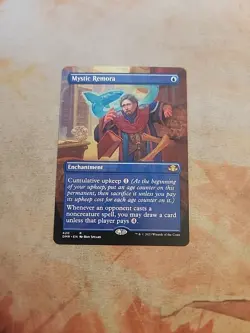 Mystic Remora Borderless Dominaria Remastered MTG NM - Image 1