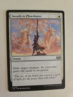 Swords to Plowshares 0173 Non Foil Uncommon Modern Horizons 3 Commander MTG NM - Image 1