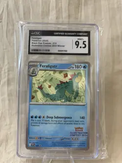 CGC 9.5 MINT+ Feraligatr SVP 213 Illustration Contest Winner Promo - Pokemon - Image 1