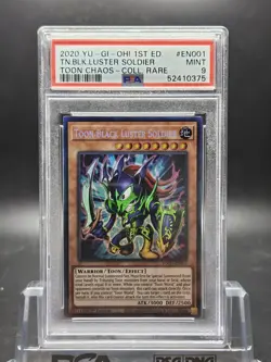 Yugioh Psa 9 1st Edition Toon Black Luster Soldier Collector’s Rare TOCH-EN001 - Image 1