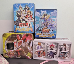 Assorted lot of 4 Yu-Gi-Oh TCG EMPTY Collector's Tins (2008-Present) - Image 1