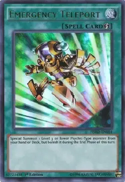 *** EMERGENCY TELEPORT *** ULTRA RARE HSRD-EN054 1ST EDITION (MINT/NM) YUGIOH! - Image 1