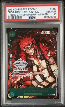 PSA 10 One Piece 2023 Store Championship Winner Promo Eustass "Captain" Kid - Image 1
