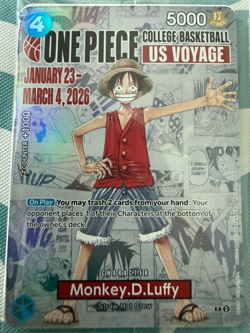 Monkey.D.Luffy (055) (College Basketball US Voyage) P-055 One Piece Promotion - Image 1